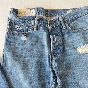 Abercrombie & Fitch Blue Relaxed Kids Jeans Boot Cut Flare Legs